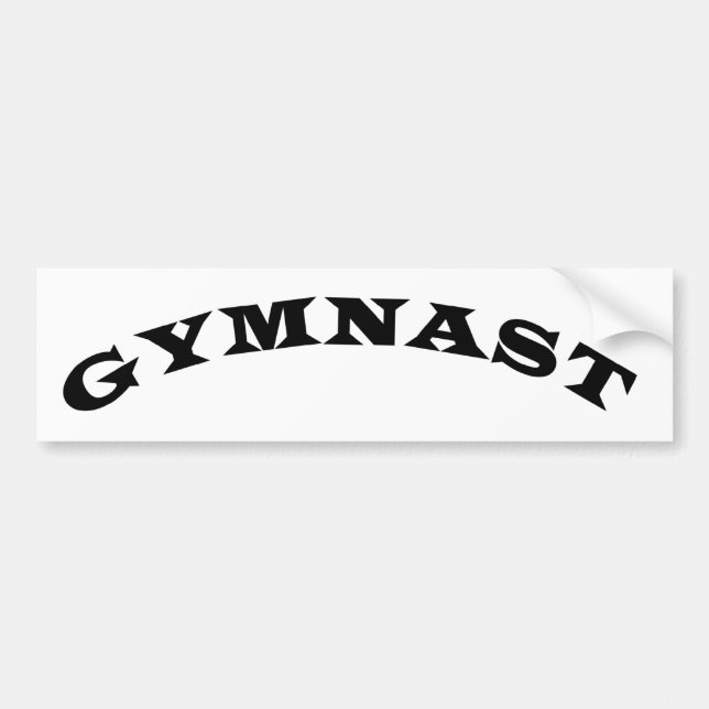 Gymnast Bumper Sticker (Front)