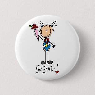 Gymnast Champion 6 Cm Round Badge