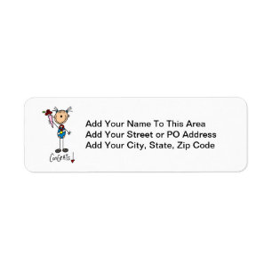 Gymnast Champion Return Address Label