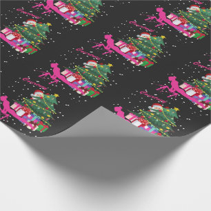 Gymnast Christmas: Santa Bring Me Gymnastics Bars  Wrapping Paper