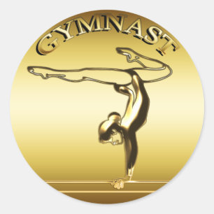 GYMNAST CLASSIC ROUND STICKER
