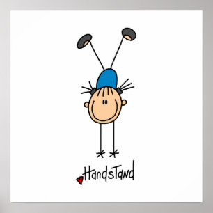 Gymnast Doing Handstands Poster