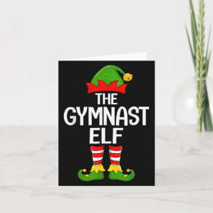 Gymnast Elf Matching Family Gymnastics Elf Squad C Card