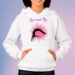 "Gymnast Flip" Girls Gymnastics Pink & Purple