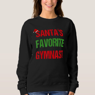 Gymnast Funny Pajama Christmas Sweatshirt