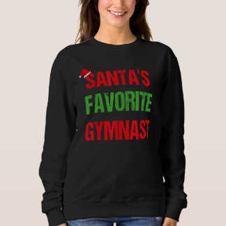 Gymnast Funny Pajama Christmas Sweatshirt