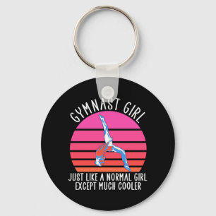 Gymnast Girl Key Ring