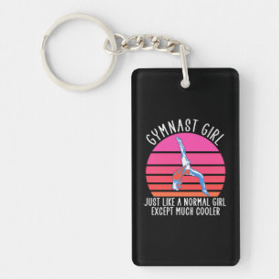Gymnast Girl Key Ring