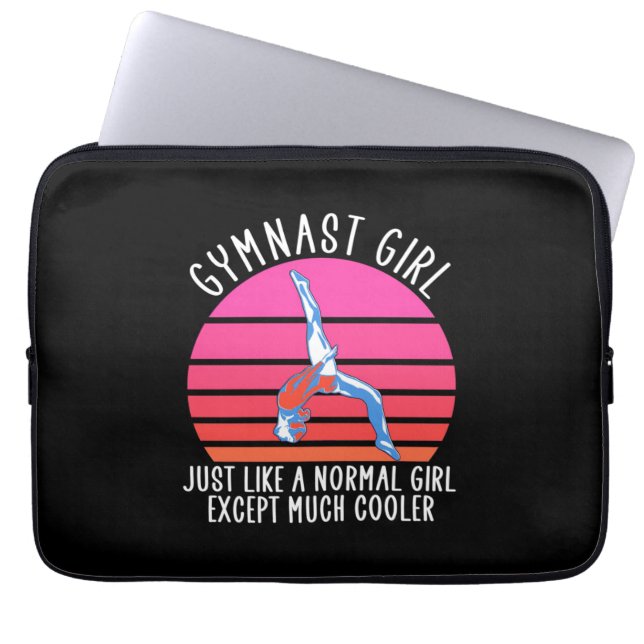 Gymnast Girl Laptop Sleeve (Front)