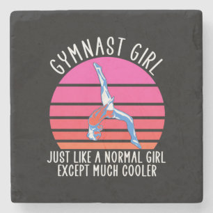 Gymnast Girl Stone Coaster