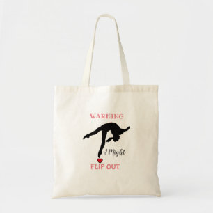 Gymnast girl tote bag 