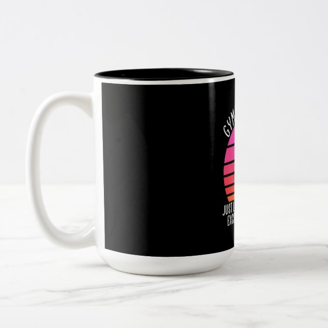 Gymnast Girl Two-Tone Coffee Mug (Left)
