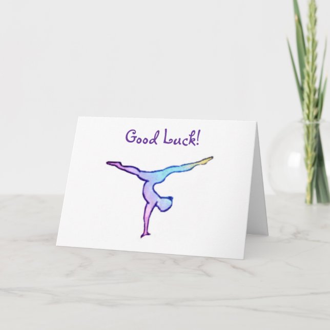 Gymnast Good Luck Card (Front)