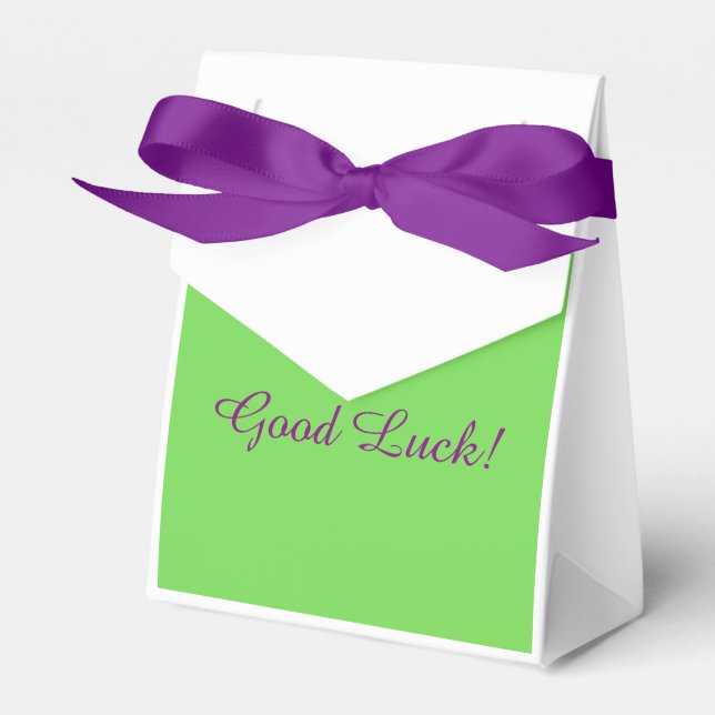 Gymnast "Good Luck" Favour box (Front Side)