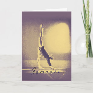 Gymnast "Good Luck" greeting card