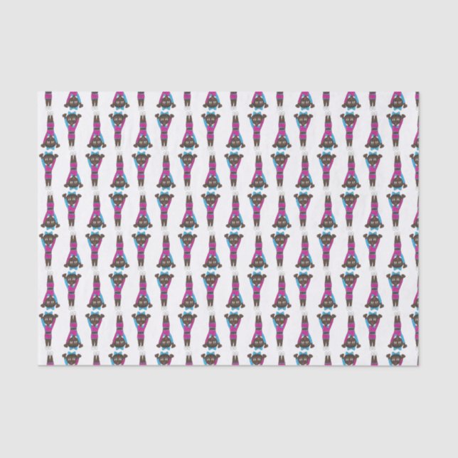 Gymnast Gymnastics Acrobatics Dance Recital Gym Tissue Paper (Front)