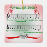 Gymnast Gymnastics Jingle Bell Song Ornament<br><div class="desc">Adorable Gymnast Bell Song Ornament for Christmas.  She will be singing this song over and over in the gym during the holidays!</div>