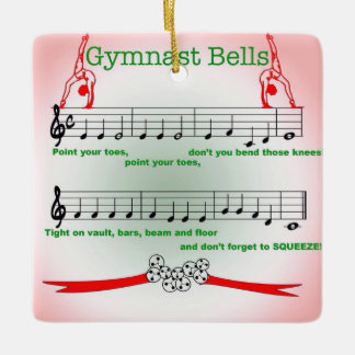 Gymnast Gymnastics Jingle Bell Song Ornament