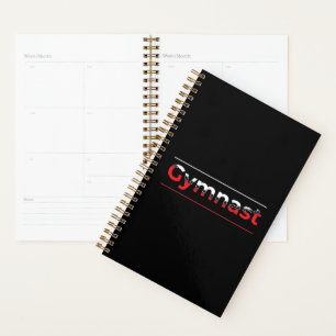 Gymnast - Gymnastics Modern Typography Arch Planner