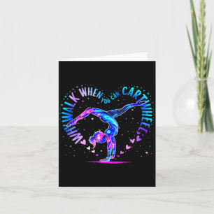 Gymnast Just A Girl Who Loves Gymnastics For Women Card