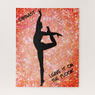 Gymnast Leave it on the Floor Sassy Sparkle Puzzle