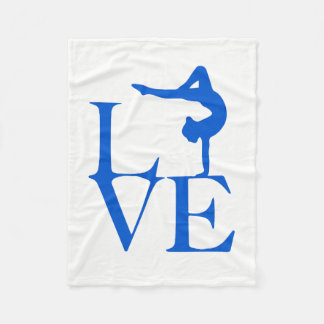 Gymnast Love Fleece Blanket