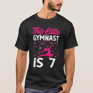 Gymnast Lover 7th Birthday 7 Years Old Gymnastics  T-Shirt