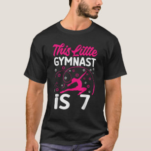 Gymnast Lover 7th Birthday 7 Years Old Gymnastics T-Shirt