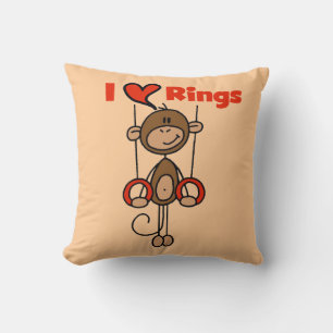 Gymnast Loves Rings Cushion