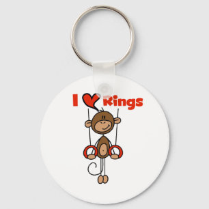 Gymnast Loves Rings Key Ring