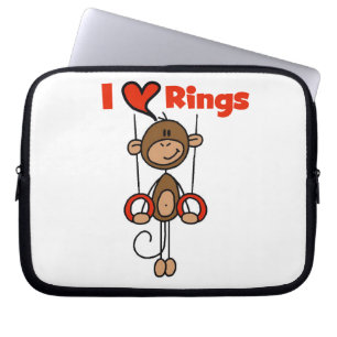 Gymnast Loves Rings Laptop Sleeve
