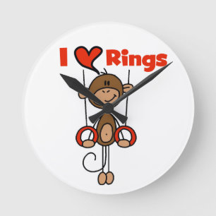 Gymnast Loves Rings Round Clock