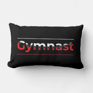 Gymnast - Minimalist Modern Gymnastics Word Lumbar Cushion