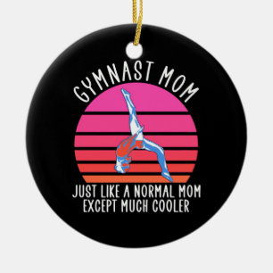 Gymnast Mum Ceramic Ornament
