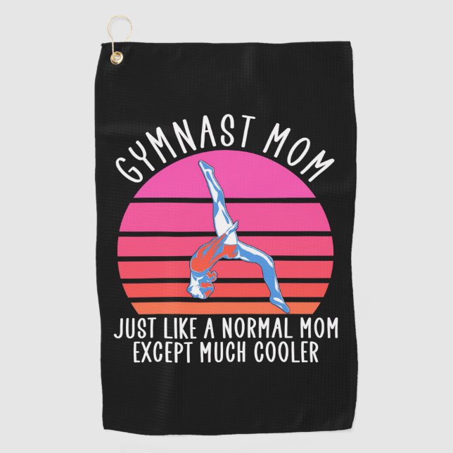 Gymnast Mum Golf Towel (Front)