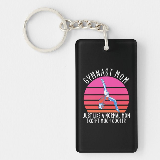 Gymnast Mum Key Ring (Front)