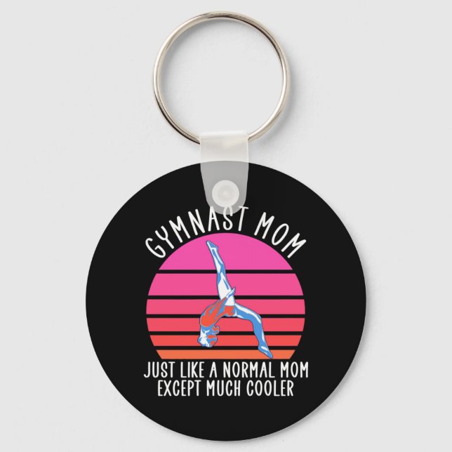 Gymnast Mum Key Ring (Front)