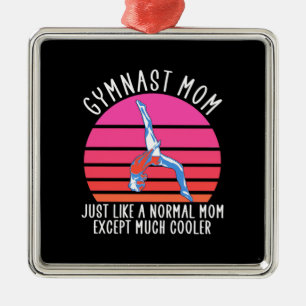 Gymnast Mum Metal Ornament