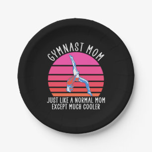 Gymnast Mum Paper Plate