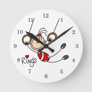 Gymnast on Rings Round Clock
