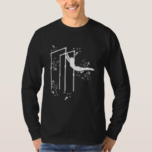 Gymnast on Uneven Bars Girls Kids Artistic Gymnast T-Shirt