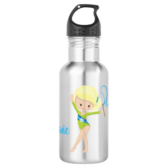 Gymnast - Personalised Blonde 532 Ml Water Bottle (Front)