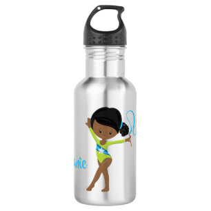 Gymnast - Personalized African American 532 Ml Water Bottle
