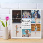 Gymnast Photo Collage Modern Simple Faux Canvas Print<br><div class="desc">Celebrate a young gymnast's achievements with this white modern 6 photo collage faux canvas print.  Personalise it with your own photos,  the recipient's name,  date,  and a heartfelt message to create a beautiful keepsake that they will cherish forever!</div>