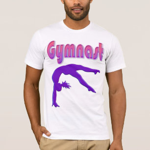 Gymnast Power Tumbling Purple Metallic T-Shirt