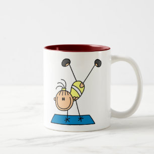 Gymnast Practicing Two-Tone Coffee Mug