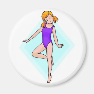 Gymnast Print Magnet
