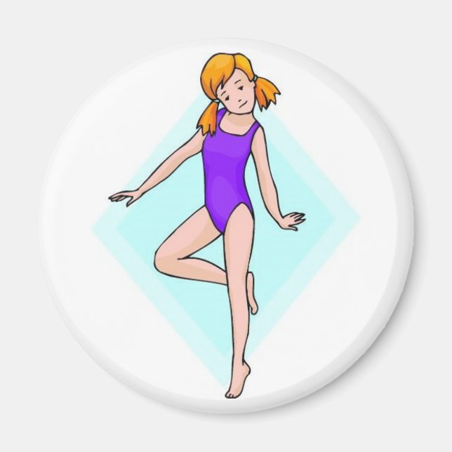 Gymnast Print Magnet (Front)
