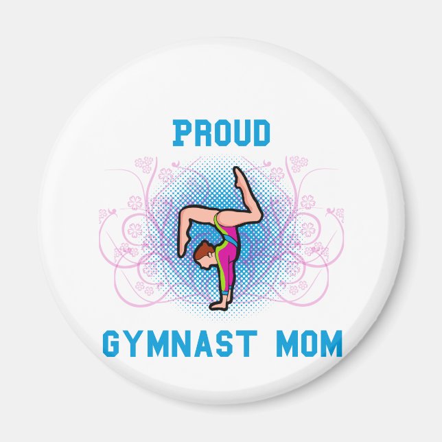 Gymnast Proud Mum Magnet (Front)