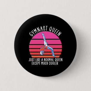 Gymnast Queen 6 Cm Round Badge